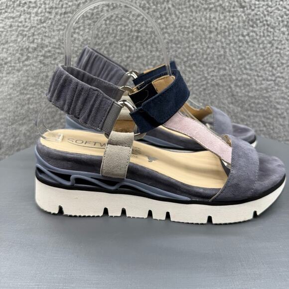 Softwaves Women's Suede Platform Sandal Calipa 02 Size 38, US 7.5-8 - Picture 2 of 15